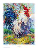 Confetti Rooster Prints by Larry Dyke