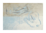 Two Figures by the Sea Premium Giclee Print by Barbara Hepworth