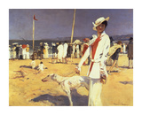 Woman By the Sea Premium Giclee Print by Francois Flameng