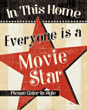In This Home Everyone is a Star Print by Pela 