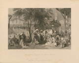 The Aurut Bazaar, or Slave Market Premium Giclee Print by Thomas Allom