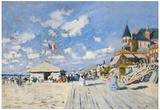 Claude Monet (Sur les Planches de Trouville) Art Poster Print Prints
