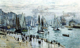 Claude Monet (Fishing Boats Leaving the Harbor, Le Havre) Art Poster Print Masterprint