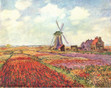 Claude Monet (Tulips in Holland) Art Poster Print Masterprint