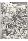 Albrecht Durer (Samson tears the lion) Art Poster Print Posters