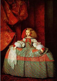 Diego Velázquez (Portrait of the Infanta Margarita as a young girl) Art Poster Print Masterprint