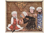 Arab painters around 1335 (Maqamat (assemblies) of the al-Hariri, Scene: Abu Zayd pleads before the Print