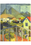 August Macke (St. Germain at Tunis) Art Poster Print Posters