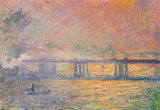 Claude Monet (Charing Cross Bridge) Art Poster Print Masterprint