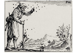Jacques Callot (Follow 'The capriccios "The farmer and the bees swarm) Art Poster Print Prints