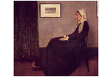 James Abbot McNeill Whistler (Arrangement in black and gray,.I: The mother of the artist) Art Poste Posters