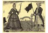 Johan Rudolf Thiele (Empress Catherine of Russia and the Turkish Great Sultan Ahmed IV) Art Poster Posters
