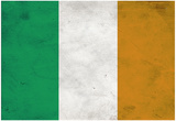 Ireland Flag Distressed Art Print Poster Prints