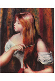 Pierre-Auguste Renoir (Girls when combing) Art Poster Print Posters