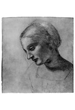 Leonardo da Vinci (Madonnas head) Art Poster Print Print