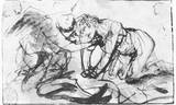 Rembrandt Harmensz. van Rijn (Jesus, strengthened by the angel) Art Poster Print Masterprint