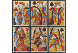 English timber cutters in 1800 (Sheet with six playing cards) Art Poster Print Prints