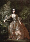 Francois Boucher (Portrait of Madame de Pompadour) Art Poster Print Prints