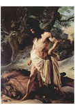 Francesco Hayez (Samson and the Lion) Art Poster Print Prints