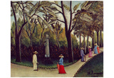 Henri Rousseau (The Chopin monument in the Jardin du Luxembourg) Art Poster Print Posters