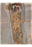 Gustav Klimt (The Knight Detail of the Beethoven Frieze) Art Poster Print Poster