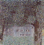 Gustav Klimt (Farmhouse in Upper Austria, Oberosterrichisches Bauernhaus) Art Poster Print Masterprint