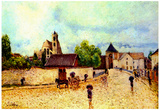 Alfred Sisley Moret in the Rain Art Print Poster Poster
