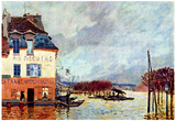 Alfred Sisley Flood at Port Marly 2 Art Print Poster Photo