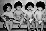 Babies in Beatles Wigs 1964 Archival Photo Music Poster Posters