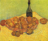 Vincent Van Gogh (Still Life with Bottle, Lemons and oranges) Art Poster Print Masterprint