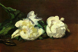 Edourard Manet Still Life White Peony Art Print Poster Masterprint