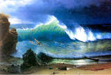 Albert Bierstadt The Coast of the Turquoise Sea Art Print Poster Masterprint
