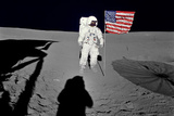 NASA Astronaut  Spacewalk Moon Photo Poster Print Masterprint