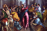 El Greco Christ Drives the Dealers from the Temple Art Print Poster Masterprint