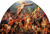 Huber Lifting the Crucifix Art Print Poster Masterprint