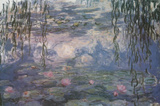 Claude Monet Water Lilies with Clouds Art Poster Print Masterprint