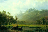 Albert Bierstadt The Sierra Near Lake Tahoe California Art Print Poster Masterprint