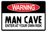 Man Cave Sign Enter at Your Own Risk Art Print Poster Masterprint