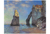 Claude Monet (L'Aiguille and the Porte D'Eval, Etretat) Art Poster Print Prints