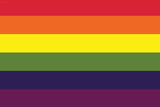 Gay Pride Rainbow Flag Print Poster Masterprint