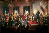 Howard Chandler Christy Scene at the Signing of the Constitution Art Poster Print Prints
