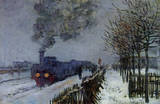 Claude Monet (Train in the Snow) Art Poster Print Masterprint