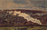 Claude Monet (The Train) Art Poster Print Masterprint