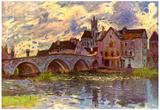Alfred Sisley Bridge of Moret Art Print Poster Posters