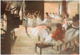 Edgar Degas Ballet Rehearsal Art Print Poster Posters