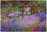 Claude Monet (Garden at Giverny) Art Print Poster Print