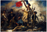 Eugene Ferdinand Victor Delacroix (Liberty Leading the People) Art Poster Print Prints