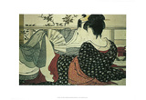 Kitagawa Utamaro (The Lovers) Art Poster Print Posters