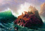 Albert Bierstadt Seal Rock California Art Print Poster Masterprint