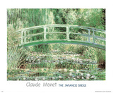 Claude Monet (Japanese Bridge at Giverny) Art Print Poster Posters